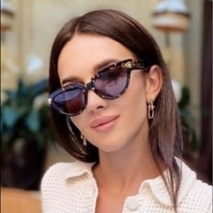 Bottega Veneta grey Havana sunglasses